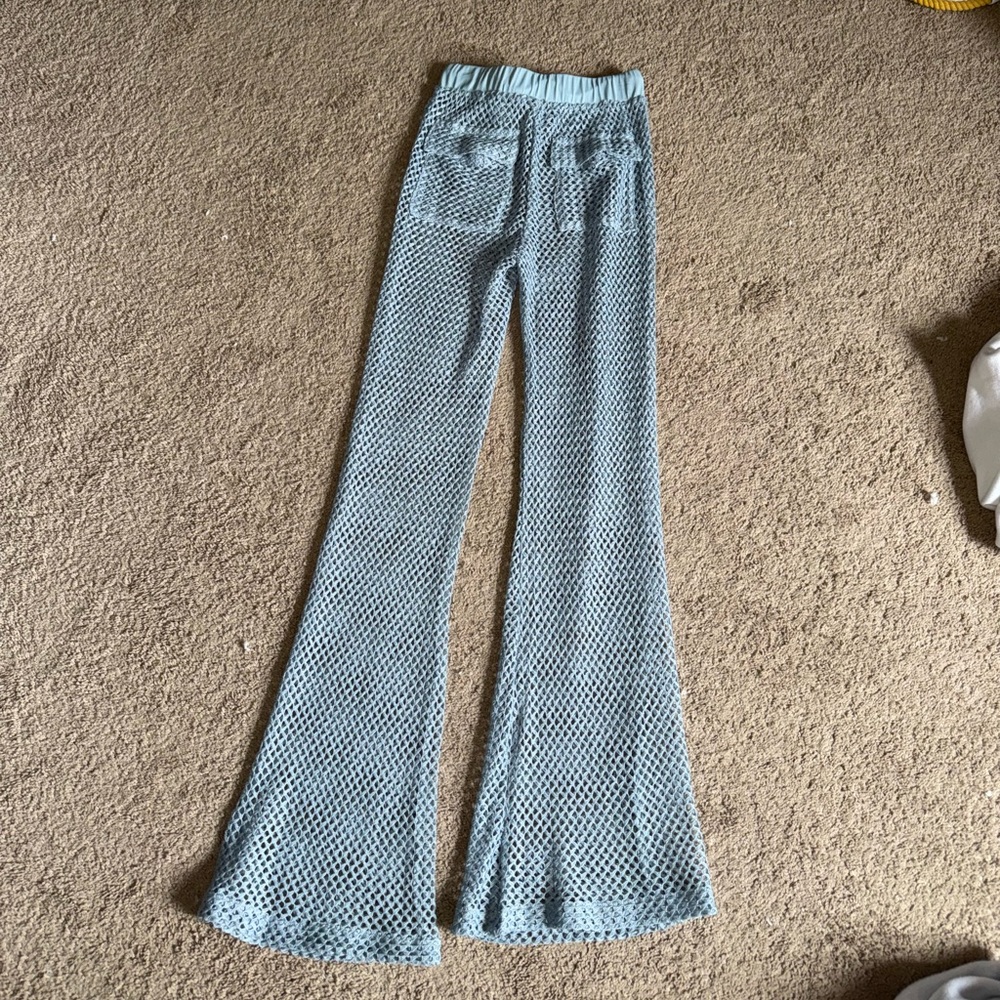 SOUTHERN SAINT - Crochet Pants / Chambray - Blue - Size: S - Swim Cover Up - Picture 2 of 2